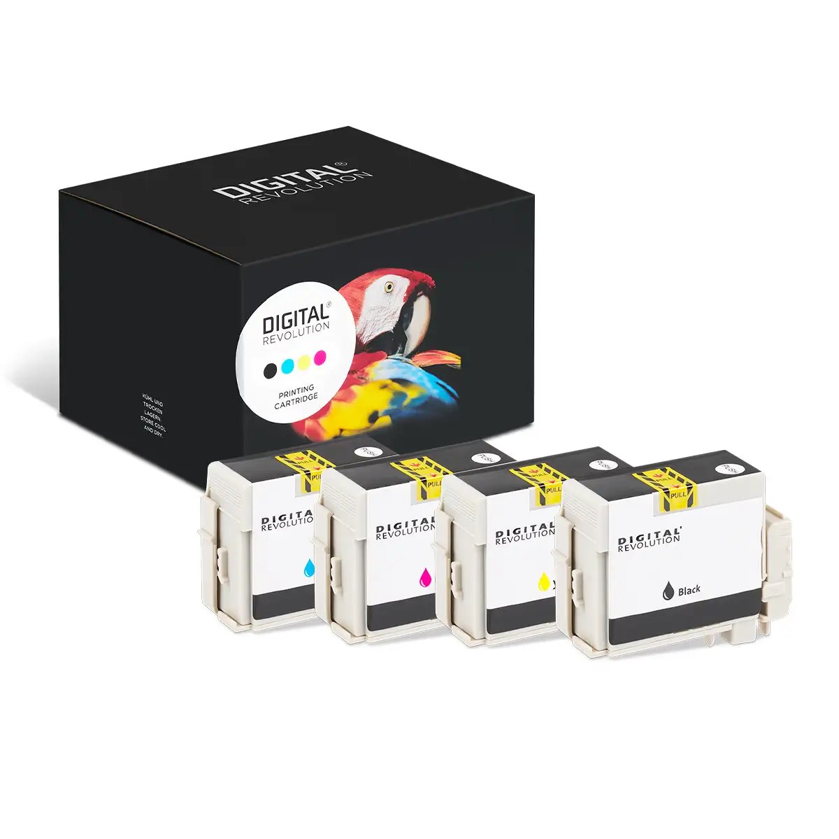 Epson 34 - alternative XL Patronen MultiPack 'schwarz cyan magenta gelb' 65,4 ml | 3.950 Seiten - Digital Revolution