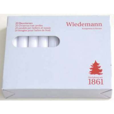 Christbaumkerzen in Weiß, 20 Stück