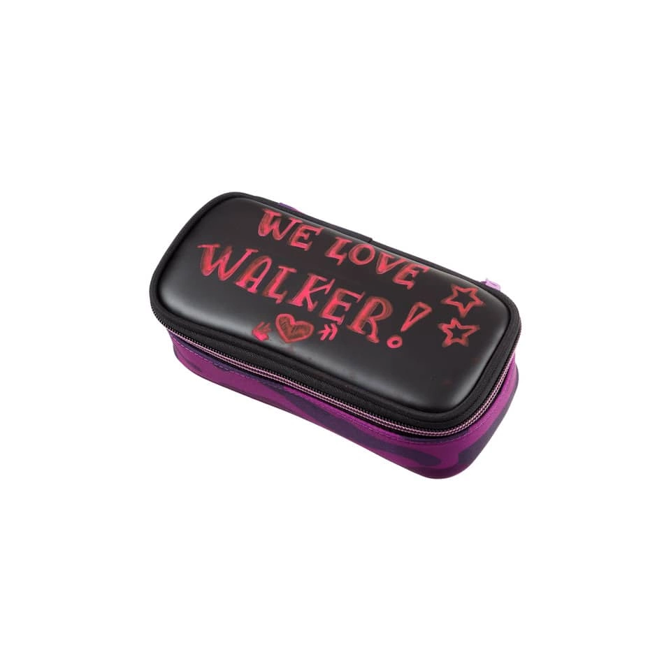 walker Schüleretui Camo - plum, 21 x 6 x 10 cm, 1 Fach, ungefüllt