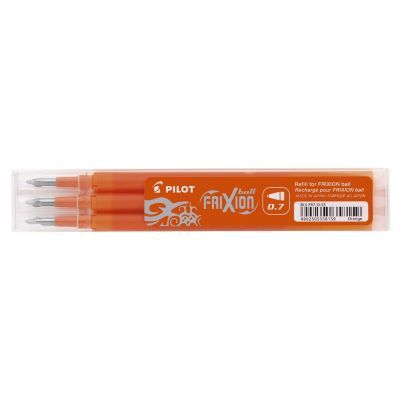 Tintenrollermine FriXion BLS-FR7 - 0,4 mm, orange, 3er Pack