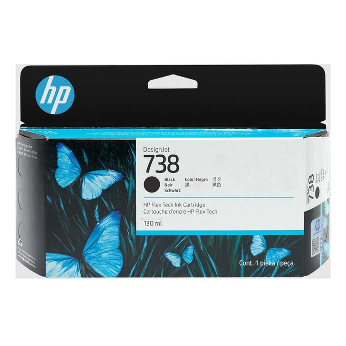 Druckerpatrone HP '738' schwarz 130 ml (498N4A)