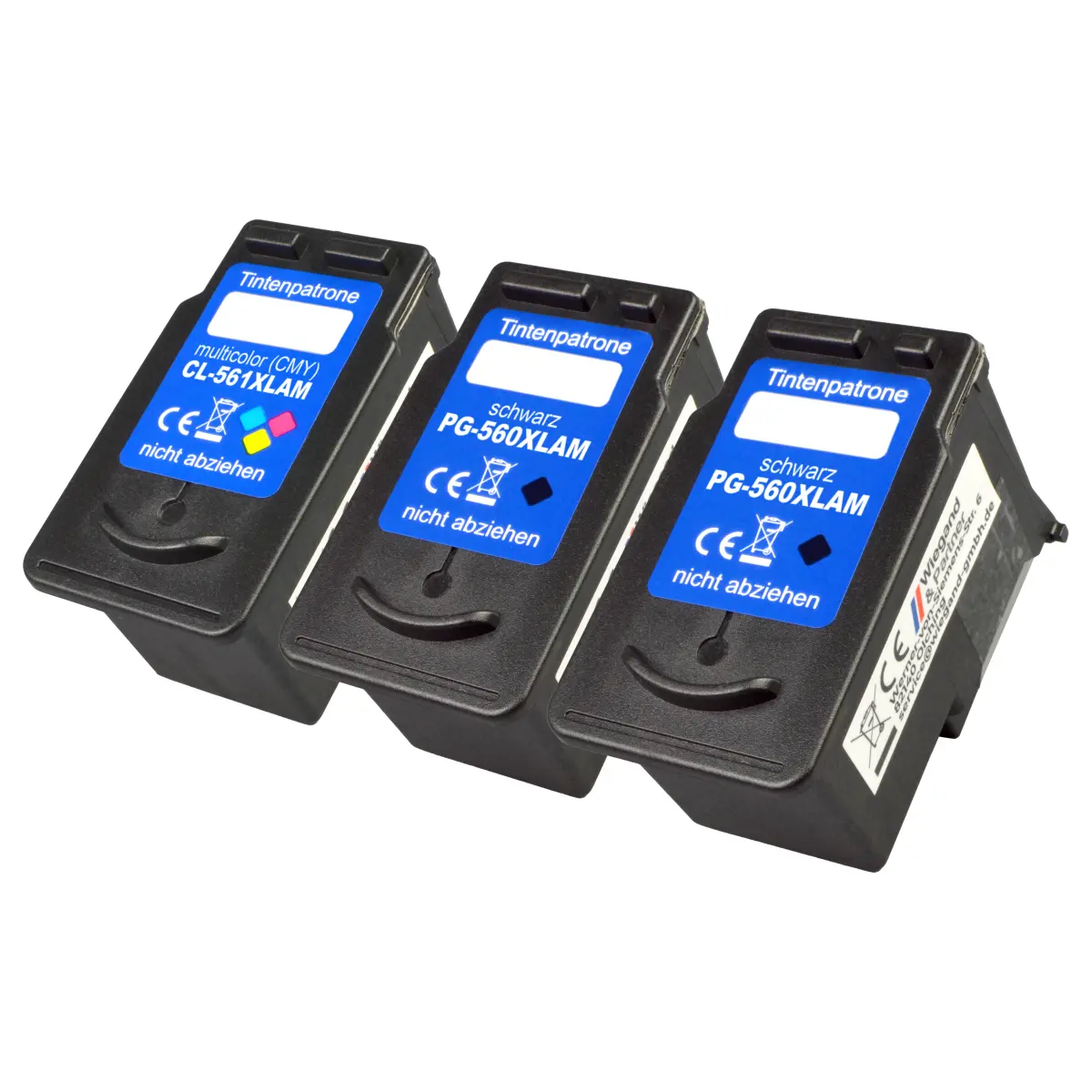 Canon PG-560 / CL-561 - alternatives XL Patronen MultiPack 2x schwarz 20 ml | 500 Seiten, 1x farbig 18 ml | 450 Seiten - Digital Revolution