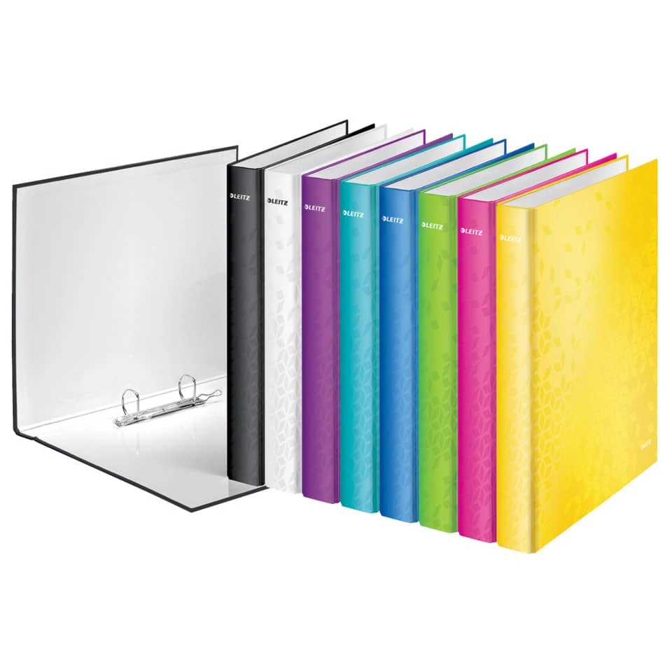 Leitz Ringbuch WOW, A4 maxi, PP, 2 Ringe Ø25 mm, eisblau