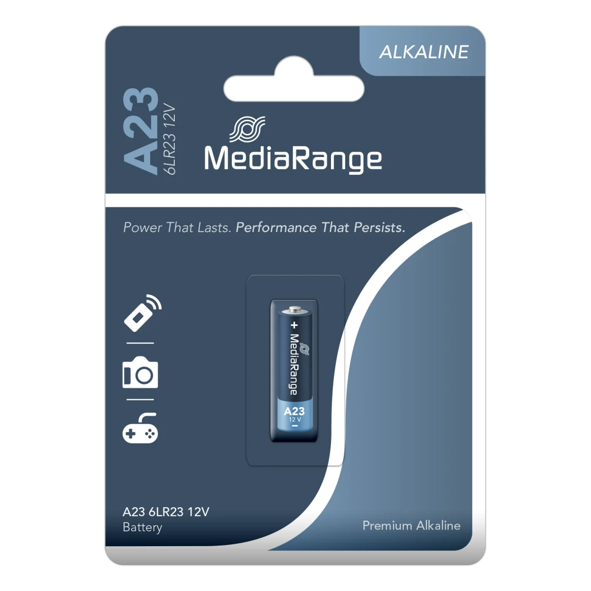MediaRange Premium Alkaline Batterie, A23 | 6LR23 | 12V