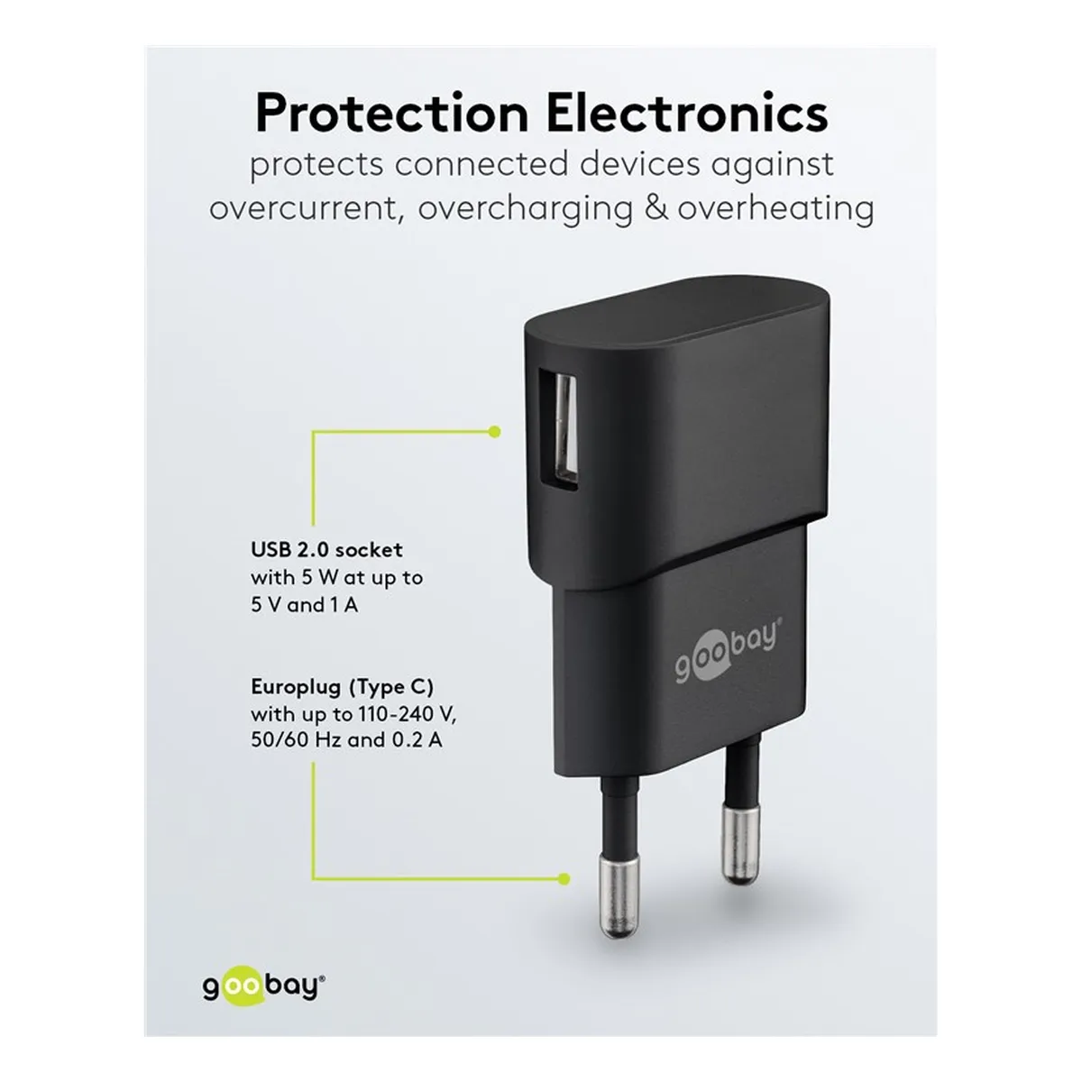 Goobay USB Ladegerät 1 A