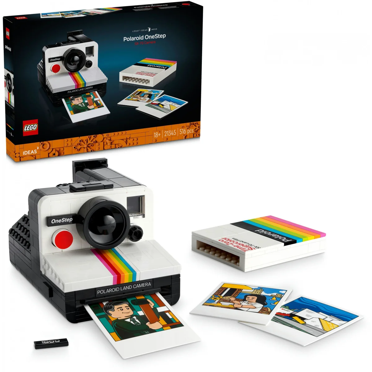 LEGO® Ideas Polaroid OneStep SX-70 Sofortbildkamera 21345 LEGO® Ideas Polaroid OneStep SX-70 Sofortbildkamera 21345