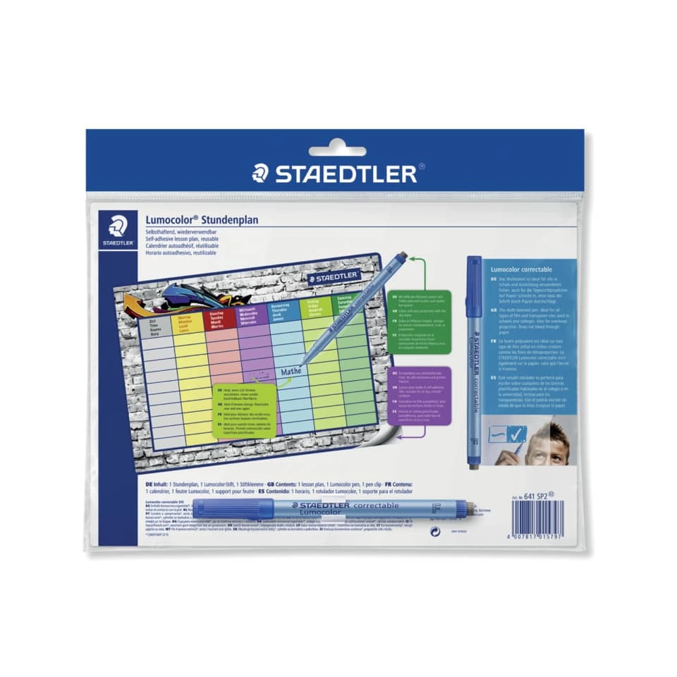 Staedtler Lumocolor® Stundenplan correctable, 30 x 20 cm