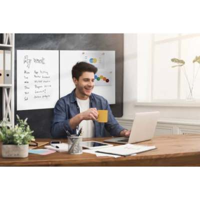 LEGAMASTER Whiteboard BOARD-UP 75 x 75 cm