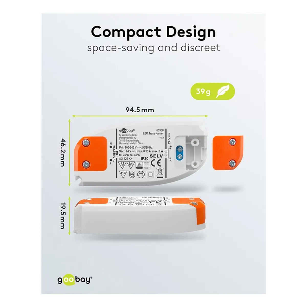 Goobay LED-Trafo 24 V/8 W