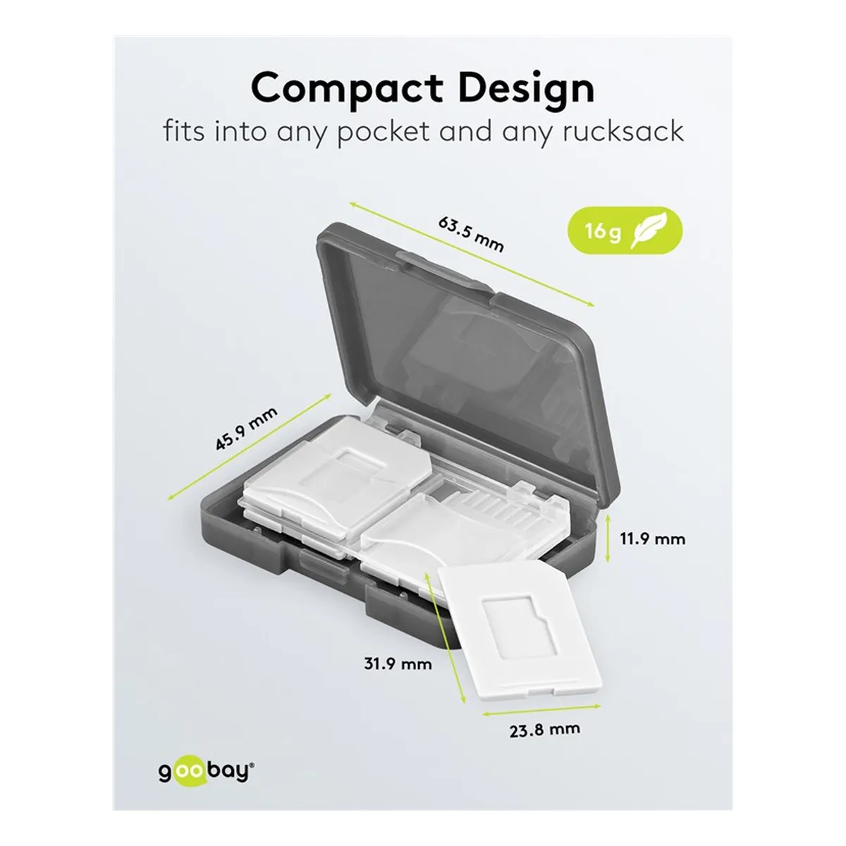 Goobay Speicherkarten-Transportbox