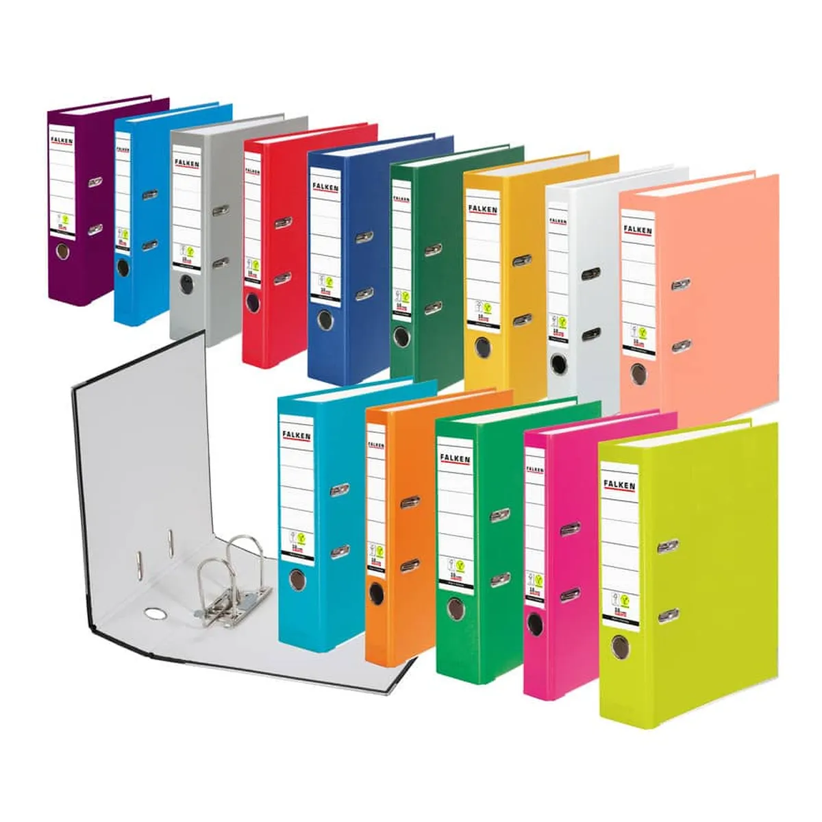 Falken Ordner PP-Color S50 - A4, 5 cm, grün