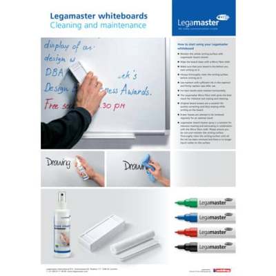 LEGAMASTER Whiteboard BOARD-UP 75 x 75 cm