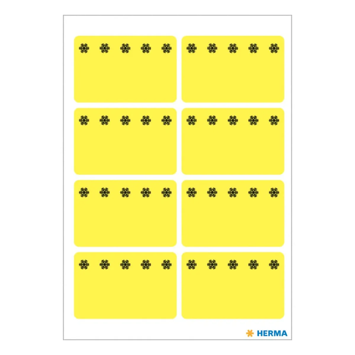 Herma Tiefkühletiketten gelb 26x40 mm Eiskristalle 48 St.