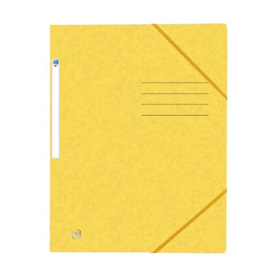 Eckspannermappe TOPFILE+ - A4, Rückenschild, Karton, gelb