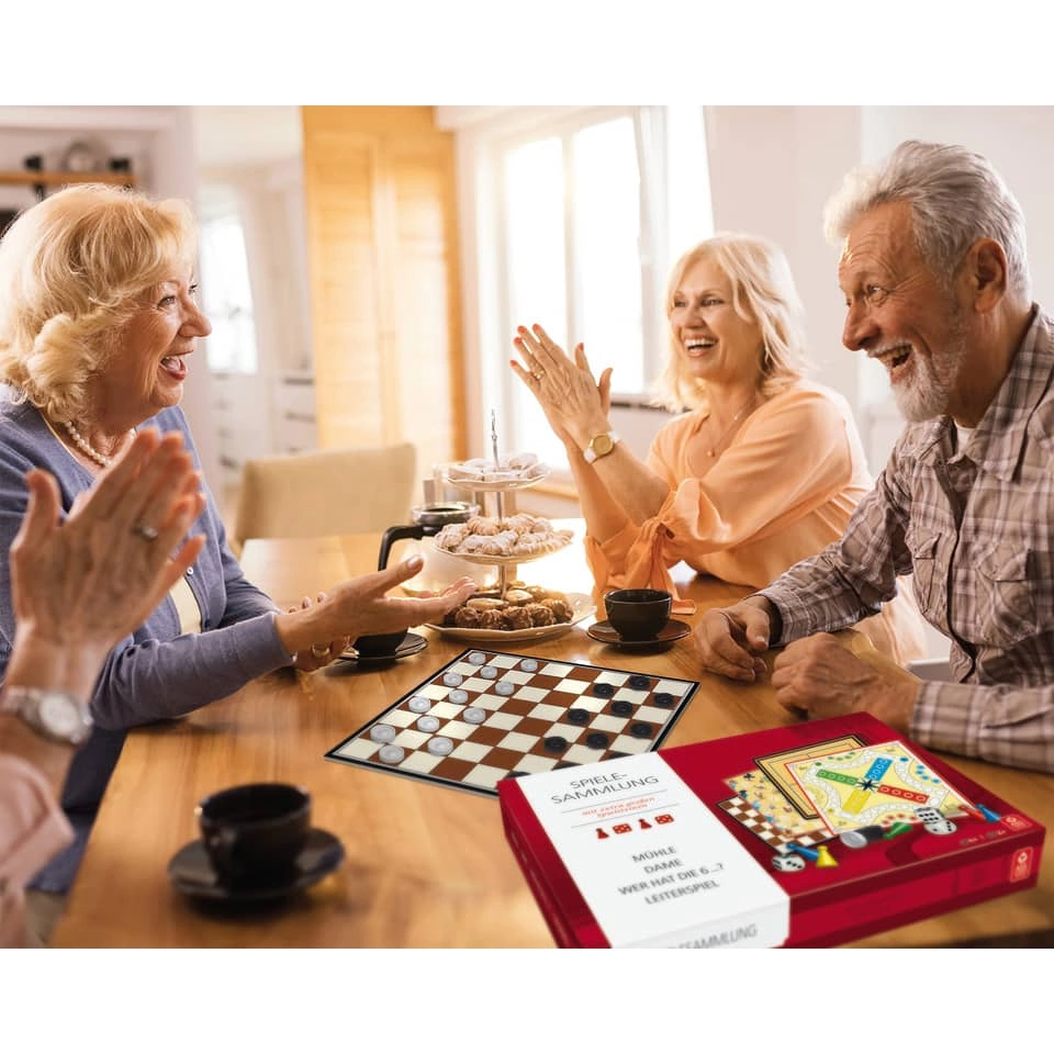 Spielesammlung Senioren mit extra großen Spielsteinen