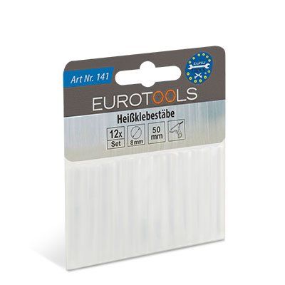 Eurotools Heißklebestäbe, 12 Stück 