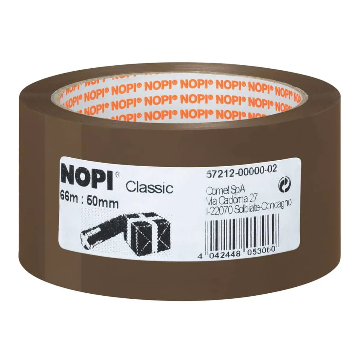 Nopi Verpackungsklebeband Classic, 50 mm x 66 m, braun
