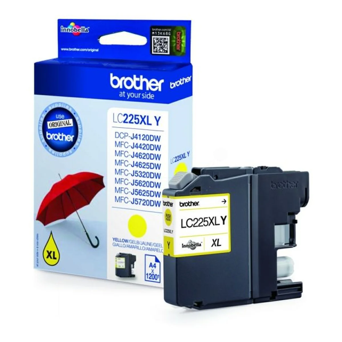 Druckerpatrone Brother LC-225XLY gelb 11,8 ml | 1.200 Seiten