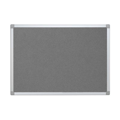 Q-Connect Pinntafel Filz - 90 x 60 cm grau